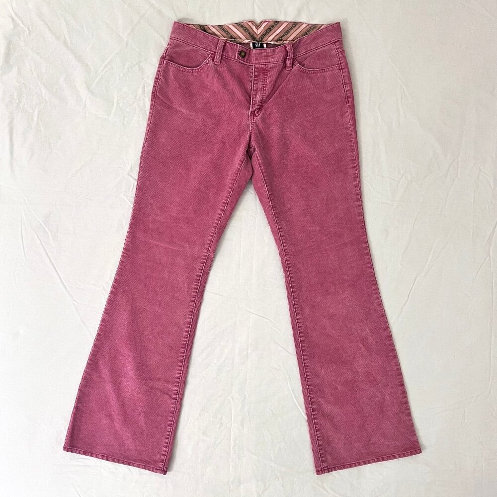 Gap “Long and Lean” Women’s Y2K Corduroy Pants Pink, Size 10